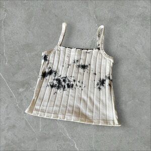 🖤 CHANCE Tie-Dye Ribbed Crop Tank | Size XS